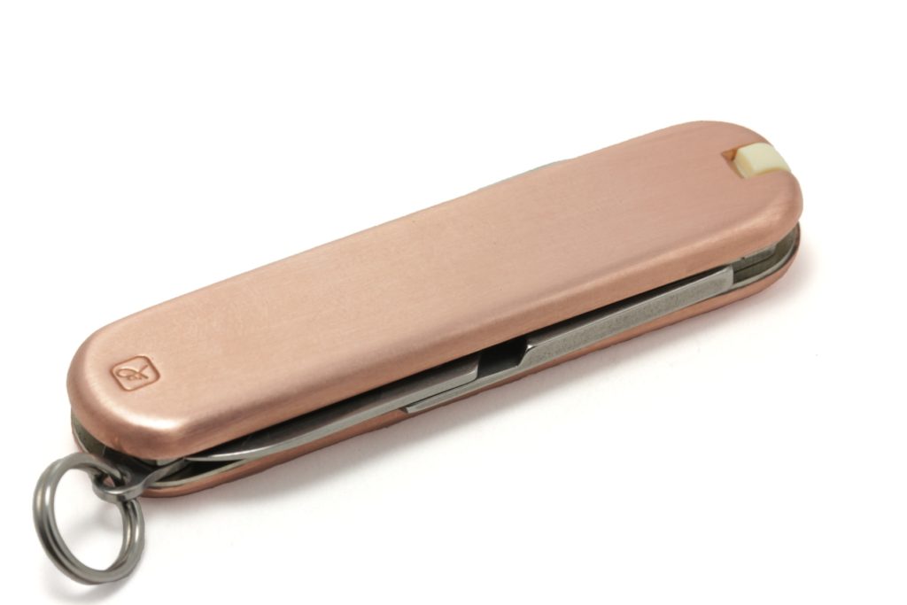 Solid copper pocket knife