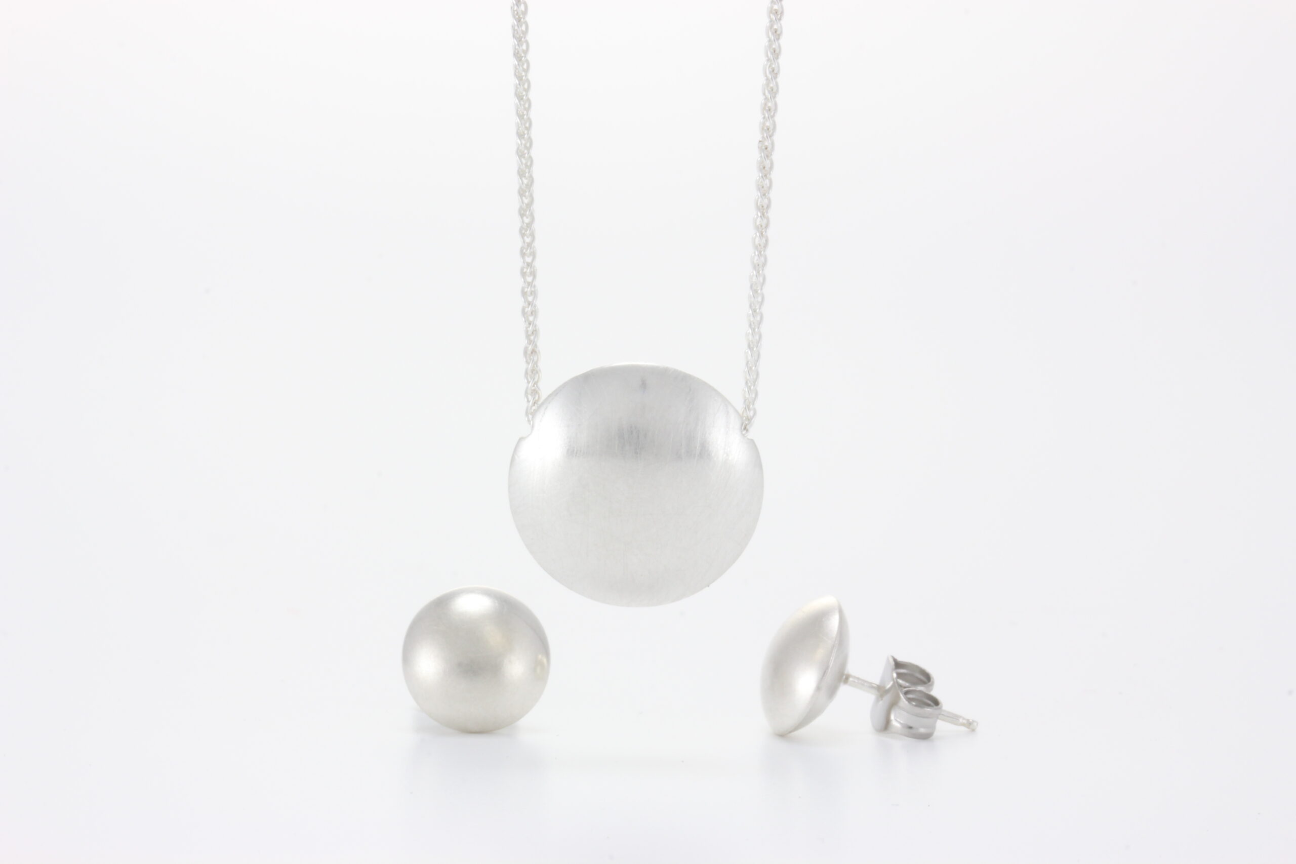 Pill Series, pendant and stud earrings